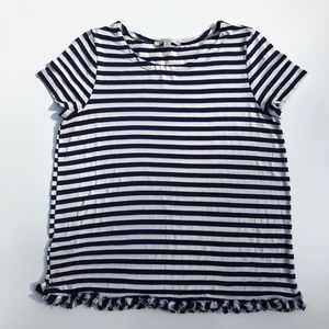 Green Envelope Los Angeles Blue and White Shirt